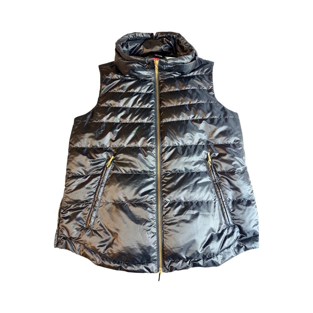 Lilly Pulitzer Black Onyx‎ Palm
Paradise Puffer Vest-NWOT-size small - Picture 4 of 8